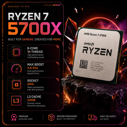 Amd ryzen 5700x core - 5700x, am4